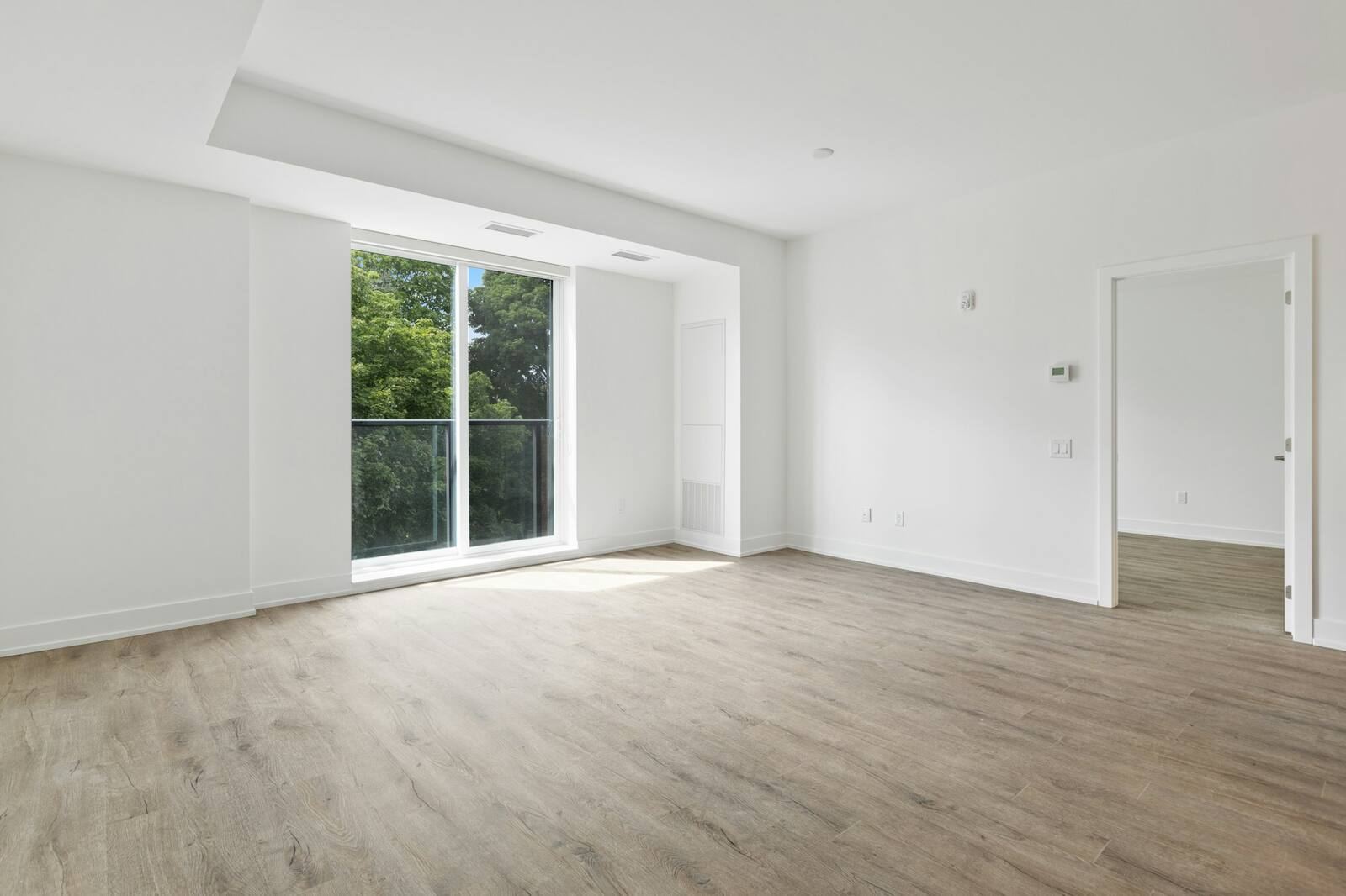 Before: Sample photos from different homes, used to demonstrate the slider. Replace with a matching before and after of the same room.