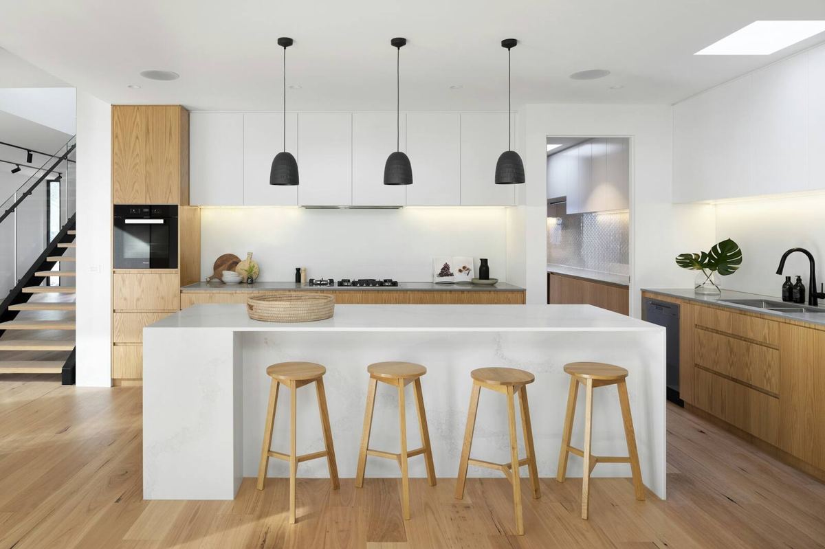 Clear counters read as more space, and more space reads as value.